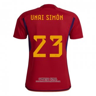 Camiseta Espana Jugador Unai Simon Primera 2022