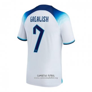 Camiseta Inglaterra Jugador Grealish Primera 2022