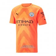 Camiseta Manchester City Portero 2022/2023 Naranja