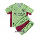 Camiseta Manchester City Portero Nino 202023/2024 Verde