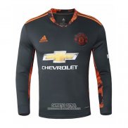 Camiseta Manchester United Portero Manga Larga 2020/2021 Negro