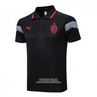 Camiseta Polo del AC Milan 2023/2024 Negro