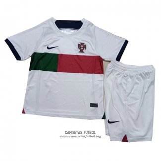 Camiseta Portugal Segunda Nino 2022