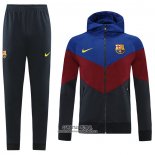 Chandal con Capucha del Barcelona 2021/2022 Azul