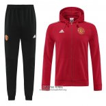 Chandal con Capucha del Manchester United 2022/2023 Rojo