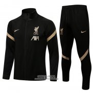 Chandal de Chaqueta del Liverpool Nino 2021/2022 Negro