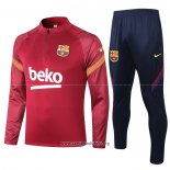 Chandal de Sudadera del Barcelona 2020/2021 Rojo