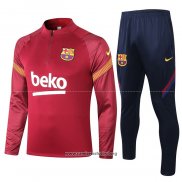 Chandal de Sudadera del Barcelona 2020/2021 Rojo