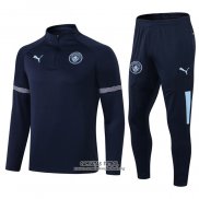 Chandal de Sudadera del Manchester City 2021/2022 Azul