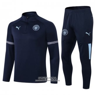 Chandal de Sudadera del Manchester City 2021/2022 Azul