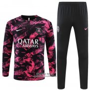 Chandal de Sudadera del Paris Saint-Germain 2022/2023 Negro y Rosa