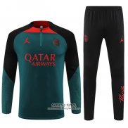 Chandal de Sudadera del Paris Saint-Germain Jordan 2022/2023 Verde