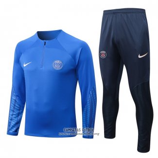 Chandal de Sudadera del Paris Saint-Germain Nino 2022/2023 Azul