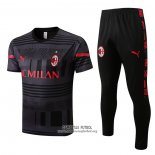 Chandal del AC Milan Manga Corta 2022/2023 Gris