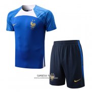 Chandal del Francia Manga Corta 2022/2023 Azul - Pantalon Corto