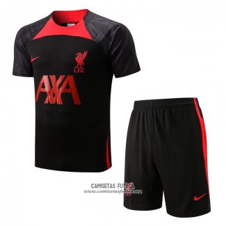 Chandal del Liverpool Manga Corta 2022/2023 Negro - Pantalon Corto