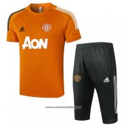 Chandal del Manchester United Manga Corta 2020/2021 Naranja