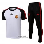 Chandal del Manchester United Manga Corta 2021/2022 Blanco