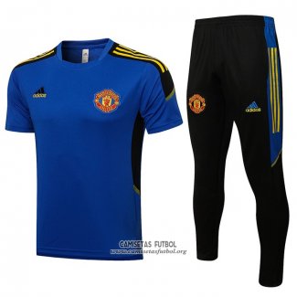 Chandal del Manchester United Manga Corta 2021/2022 Azul