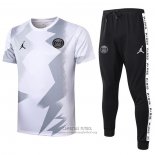 Chandal del Paris Saint-Germain Jordan Manga Corta 2020/2021 Blanco