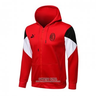 Chaqueta con Capucha del AC Milan 2021/2022 Rojo