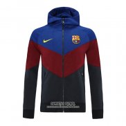 Chaqueta con Capucha del Barcelona 2021/2022 Azul