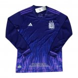 Camiseta Argentina Segunda Manga Larga 2022