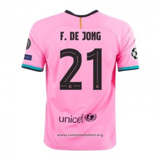 Camiseta Barcelona Jugador F.De Jong Tercera 2020/2021