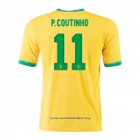 Camiseta Brasil Jugador P.Coutinho Primera 2020/2021