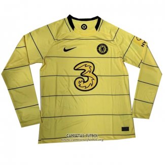 Camiseta Chelsea Segunda Manga Larga 2021/2022