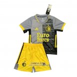 Camiseta Feyenoord Segunda Nino 2021/2022 Gris