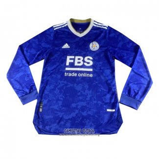 Camiseta Leicester City Primera Manga Larga 2021/2022