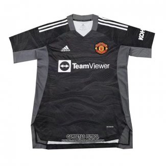 Camiseta Manchester United Portero 2021/2022 Negro