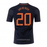 Camiseta Paises Bajos Jugador Van De Beek Segunda 2020/2021