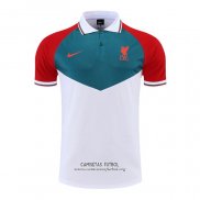 Camiseta Polo del Liverpool 2022/2023 Verde Blanco Rojo