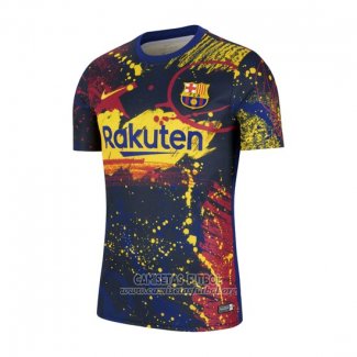 Camiseta Pre Partido del Barcelona 2020 Azul