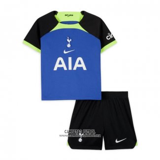 Camiseta Tottenham Hotspur Segunda Nino 2022/2023