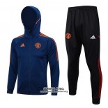 Chandal con Capucha del Manchester United 2023/2024 Azul