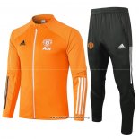 Chandal de Chaqueta del Manchester United 2020/2021 Naranja