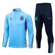 Chandal de Sudadera del Argentina 2022/2023 Azul Claro