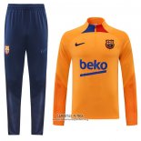 Chandal de Sudadera del Barcelona 2022/2023 Naranja