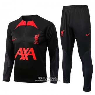 Chandal de Sudadera del Liverpool 2022/2023 Negro