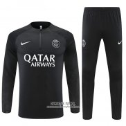 Chandal de Sudadera del Paris Saint-Germain 2022/2023 Negro