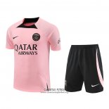 Chandal del Paris Saint-Germain Manga Corta 2022/2023 Rosa - Pantalon Corto