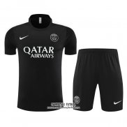 Chandal del Paris Saint-Germain Manga Corta 2023/2024 Negro - Pantalon Corto