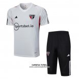 Chandal del Sao Paulo Manga Corta 2023/2024 Gris - Pantalon Corto