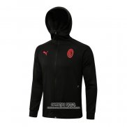 Chaqueta con Capucha del AC Milan 2021/2022 Negro