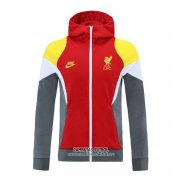 Chaqueta con Capucha del Liverpool 2021/2022 Rojo