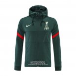 Chaqueta con Capucha del Liverpool 2021/2022 Verde