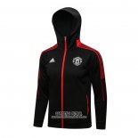 Chaqueta con Capucha del Manchester United 2021/2022 Negro